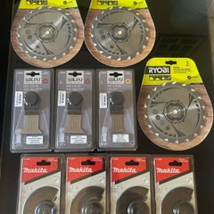 Brand New Saw & MultiTool Blades Bundle  Ryobi Makita Wilpu