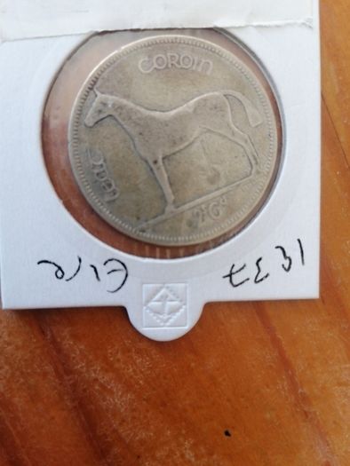 1937 Ireland Silver Half Crown Coin