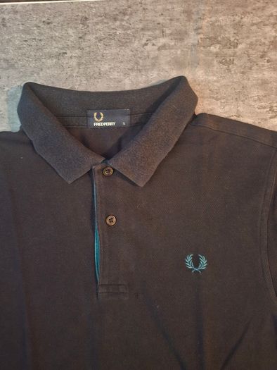 Fred Perry Men's S Twin Tipped Polo Navy Teal Blue