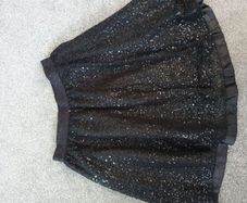 Gap Girls Black Sparkly Skirt Age 12