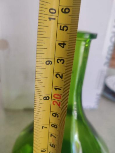 Unique Shaped Green Glass Bottle  Great Condition, No Chips or Crack, Green Wine Bottle,