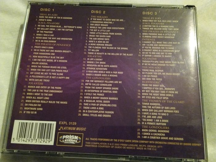 The Best Of Gilbert & Sullivan 3Cd