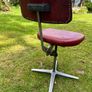 Vintage red swivel and tilt office chair Image 3