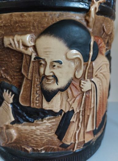 Antique Bretby Ceramic Oriental Jar/Jardiniere