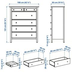 FREE DELIVERY hemnes chest of drawers a