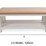 Camille Soft Grey Wooden Round Extending Dining Table, chairs and coffee table Image 8