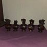 Set of 5 hand carved African Animal Napkin Holders Image 5