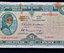 Ireland 1969 Lady Lavery 1 Pound (62H)