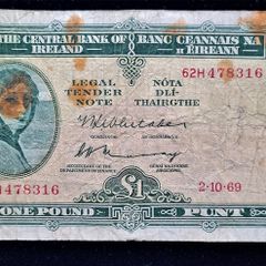Ireland 1969 Lady Lavery 1 Pound (62H)