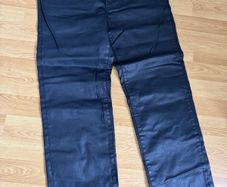 Massimo Dutti Coated Straight Leg Jeans New with Tags UK16