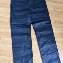 Massimo Dutti Coated Straight Leg Jeans New with Tags UK16