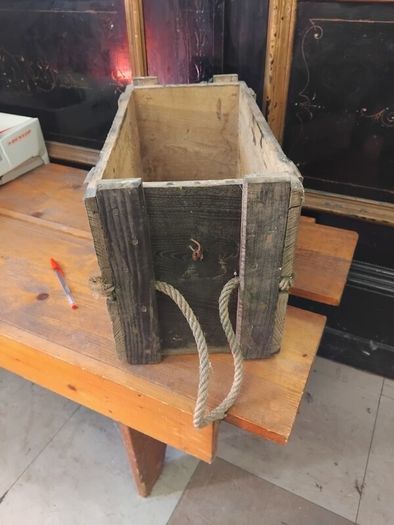Vintage Wood Ammo Box