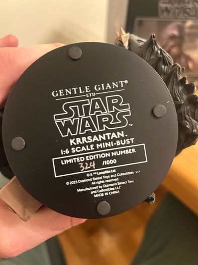 Black Krrsantan Star Wars Gentle Giant Mini Bust 324/1000
