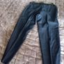 Navy Linen mix cut off trousers M&S size 10 short Image 2