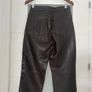 Unsigned genuine dark brown suede and leather jeans style trousers Sz 8UK - W28 L32 - Rrp 350 (New) Image 9