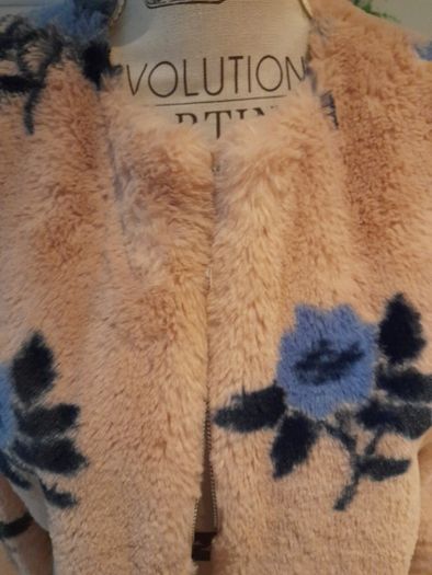 ladies zara faux fur jacket