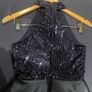 Quiz Branded Navy Sparkly Dress Image 3