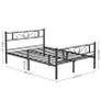 Double bed frame in metal BLACK double bed Image 3