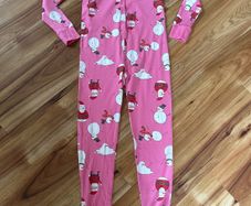 Next pink Christmas onesie age 12 worn once!