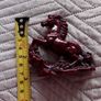 Small Red Resin Chinese Lucky Horse Image 2