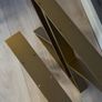 Set of 2 Hourglass-Shaped Gold Metal Legs Image 5
