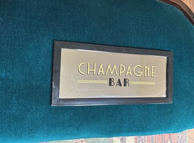 Champagne Bar mirrored sign