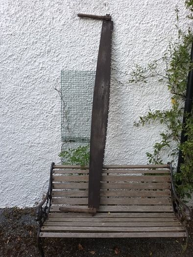 vintage 2 man crosscut saw
