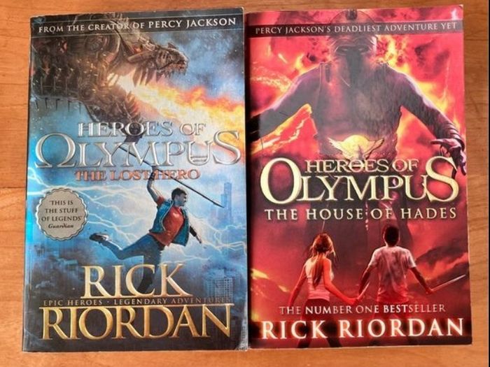 The Heroes Of Olympus, Books1&4 by Rick Riordan
