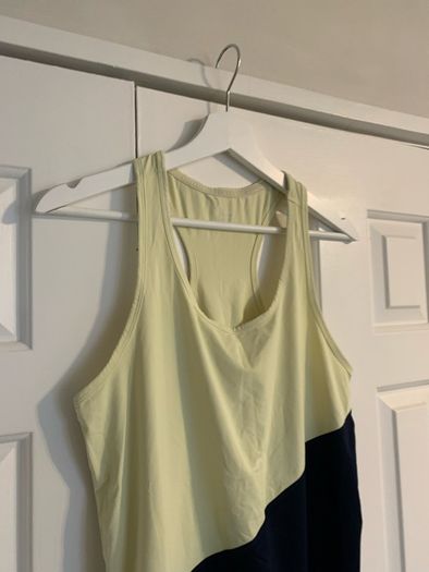 Goodmove Yellow & Navy Sports Top