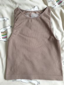 Pennys Beige Sleeveless top (S/10-12)