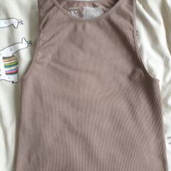 Pennys Beige Sleeveless top (S/10-12)
