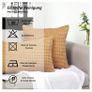 Brand New TAN. TOMI pillowcase 40x60, pillowcases corduroy plain set of 2, pillow cover Image 5