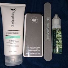 x4 Bundle - Brand New Mineraux Collection - Obey Your Body - Natural Glow Nail Kit - RRP - 41.00