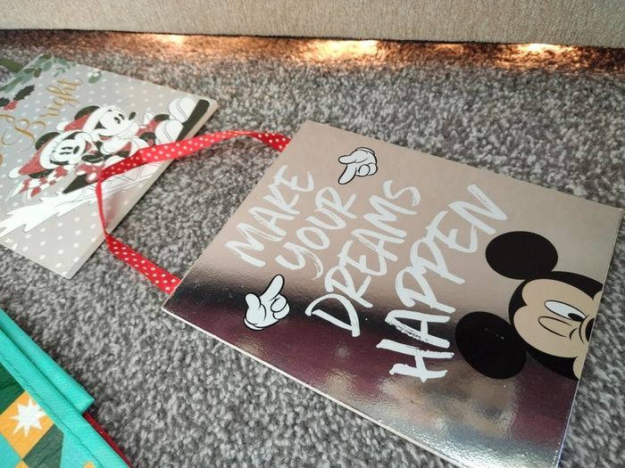 Box Of New as New Disney Christmas Ornaments and Gifts