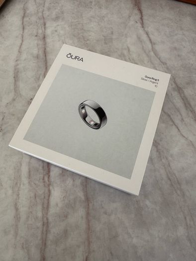 Oura Ring 5 Silver Size 10