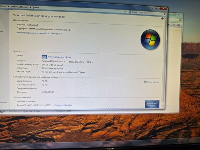 Antec media PC desktop Win 7pro +monitor