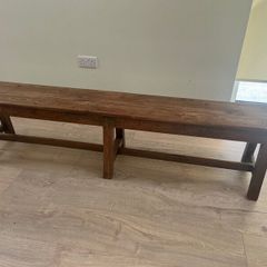 Teak table bench