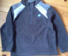 Age 4 Brown Fleece Zipped Top