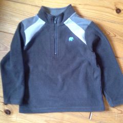 Age 4 Brown Fleece Zipped Top