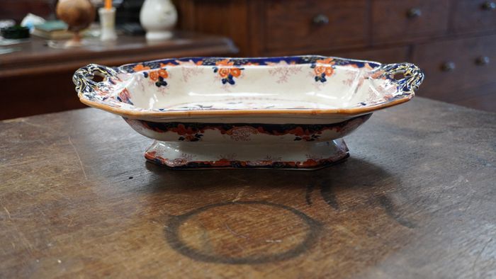 Antique John Ridgway Girandole Serving Dish, c.1830s