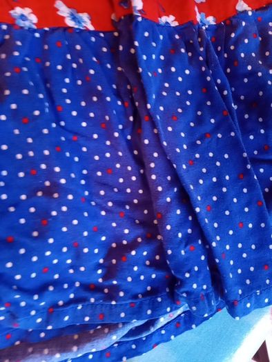 pumpkin patch red and blue dress