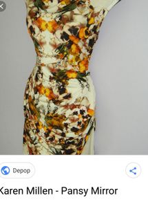 NEW - Karen Millen Pansy Mirror Design Jersey Dress UK 16