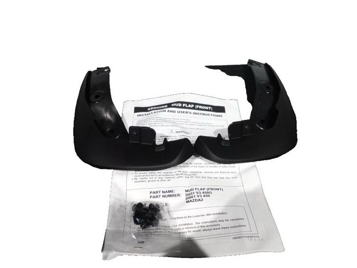 Genuine Mazda 2 DE Front Mud Flaps D651-V3-450G 2007-2014