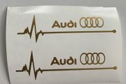 Audi Stickers Mirrors/windows x2