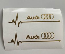 Audi Stickers Mirrors/windows x2