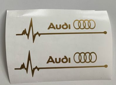 Audi Stickers Mirrors/windows x2
