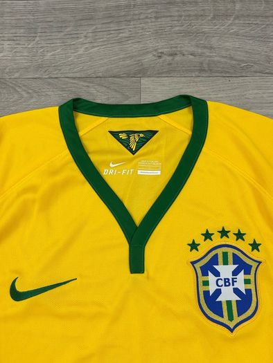 NEW Authentic Nike Brazil 2014 Home Jersey Shirt Mens Large