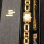 lip Gold Tone Ladies Quartz Watch, Earrings & Necklace Set Image 6