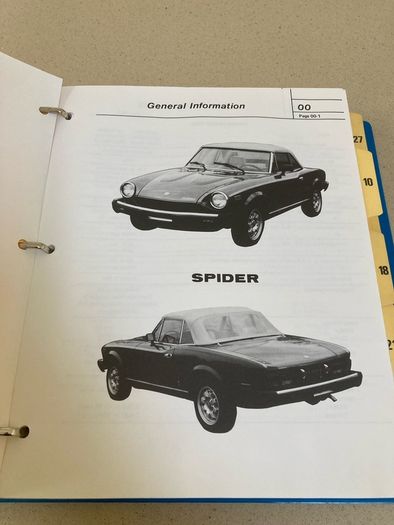 Fiat 124 Spider Factory Shop Manual