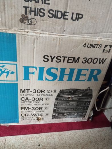 sanyo fisher amp , tape and fm